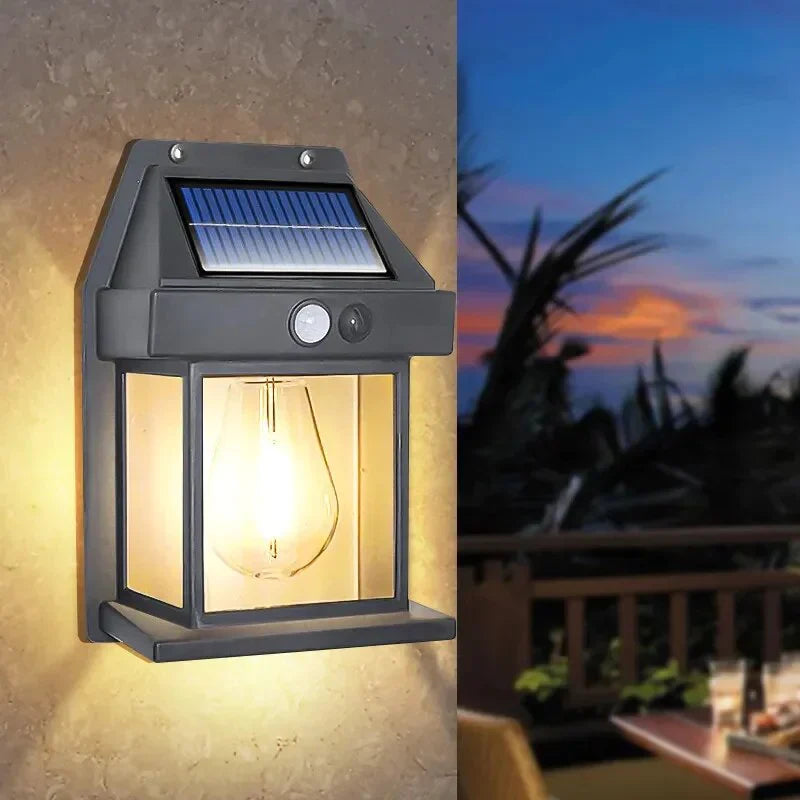 Aesthetic Outdoor Solar Light Wall Lamp