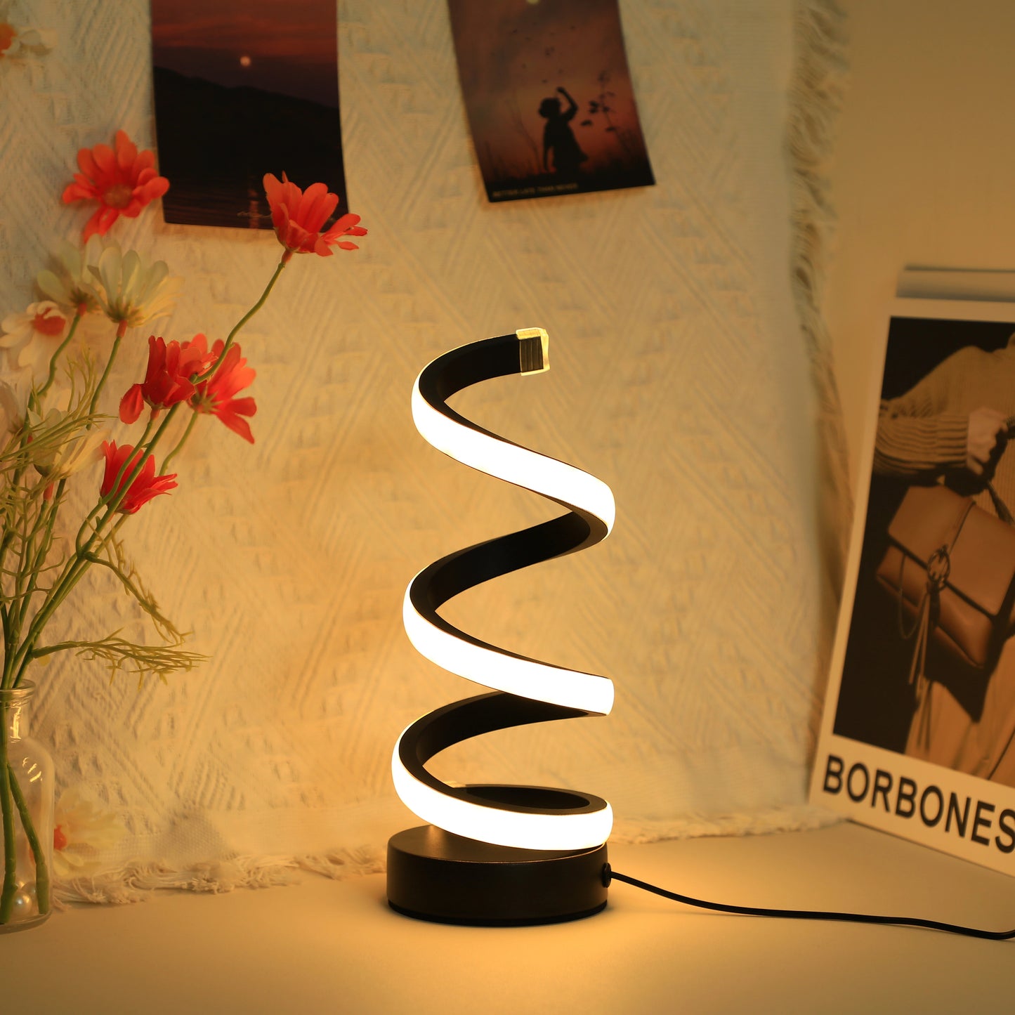 Spiral Bedroom Lamp