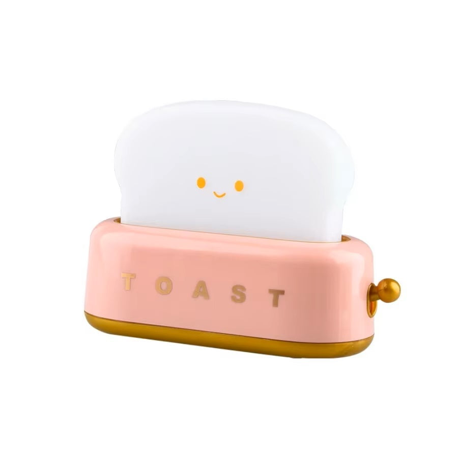 Toasty™ - Bedroom Nightlight Creative Led Lamp, Front Pink