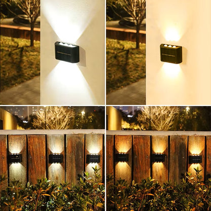 Elegant Solar-Powered Outdoor Wall Light