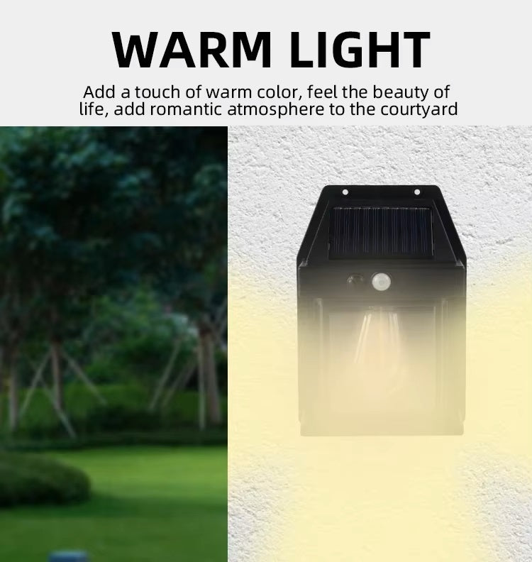 Aesthetic Outdoor Solar Wall Lamp